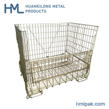 Warehouse Steel Logistic Wine Champagne Storage Wire Mesh Containers